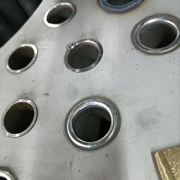 Industria de calderas soldadura de láminas de tubos