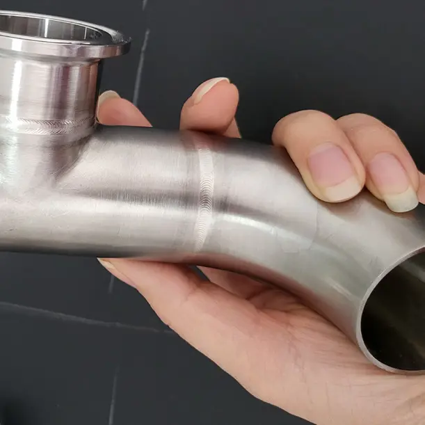 Soldadura de codo de acero inoxidable