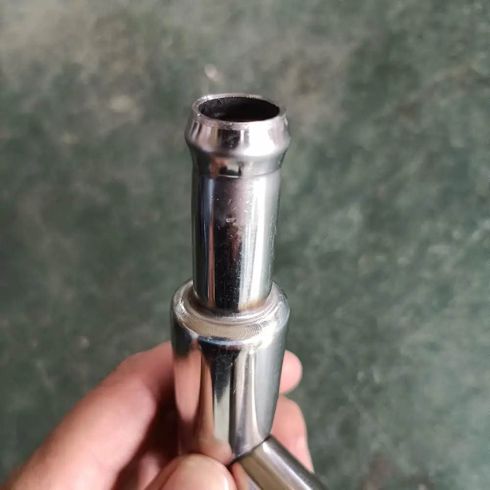Soldadura limpia de tubería reductora de acero inoxidable